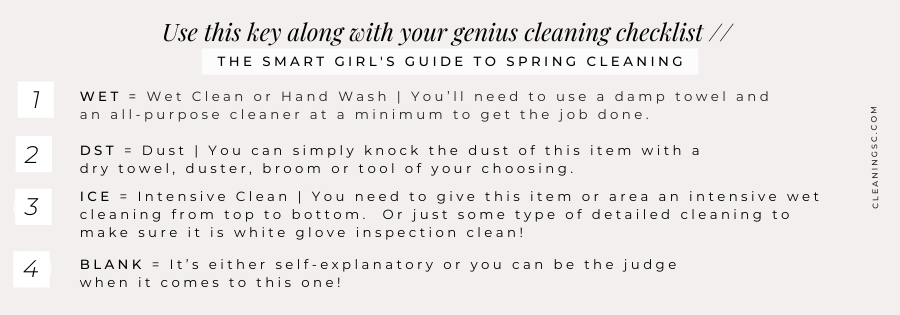 house cleaning checklist guide