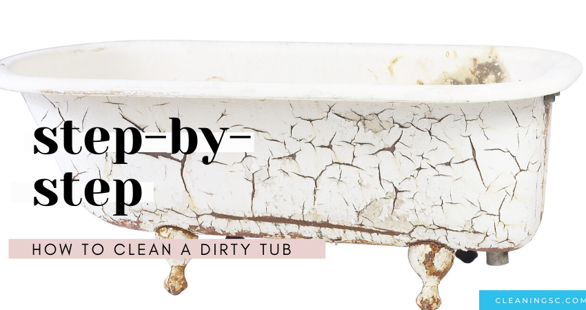 How To Clean A Very Dirty Bathtub, Clr Cleaning Bathtub