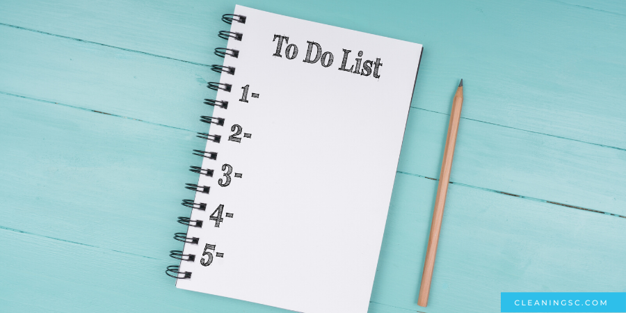 how to clean a messy house checklist