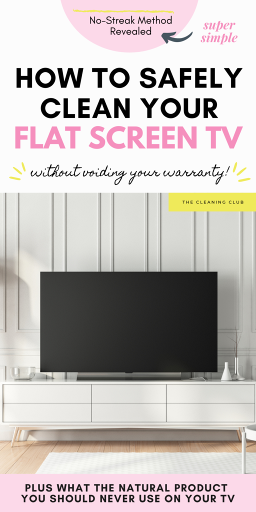 how to clean a flat screen tv screen
